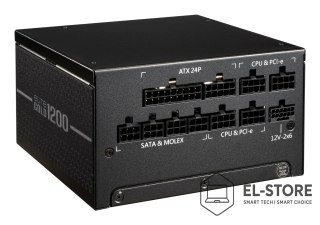 No name Cooler Master Elite Gold 1200 moduł zasilaczy 1200 W 24-pin ATX ATX Czarny