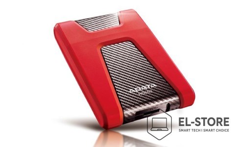 ADATA Dysk zewnętrzny HDD ADATA HD650 (1TB; 2.5"; USB 3.2; czerwony)