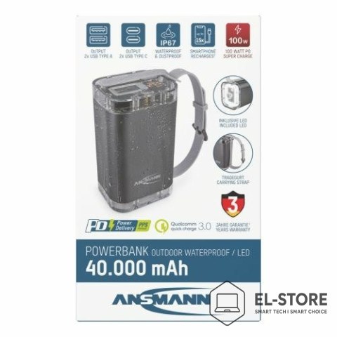 ANSMANN Ansmann PB4100 Litowo-polimerowy (LiPo) 40000 mAh Srebrny