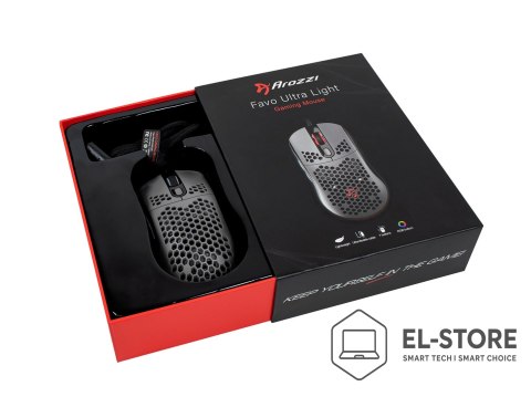 AROZZI Arozzi Favo myszka Gaming Po prawej stronie USB Typu-A Optyczny 16000 DPI