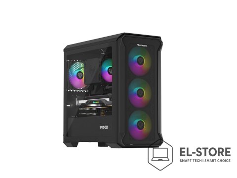 GENESIS Obudowa NATEC Genesis Irid 503 ARGB NPC-1559 (Micro ATX. Mini ITX; kolor czarny)