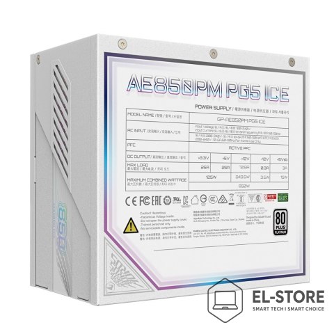 Gigabyte Zasilacz Gigabyte Aorus Elite Platinum ATX 3.1 ICE 850W