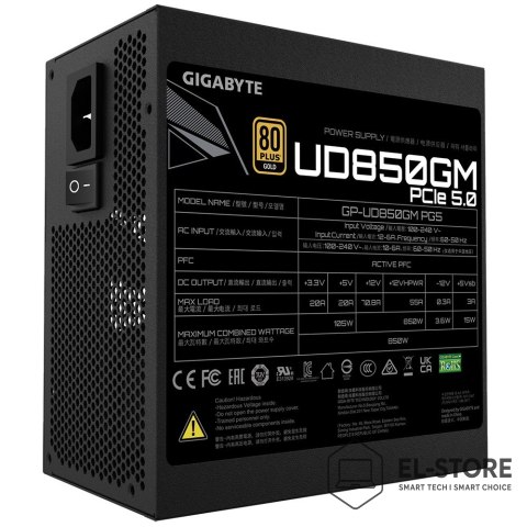 Gigabyte Zasilacz Gigabyte UD850GM PG5 850W 80+ Gold