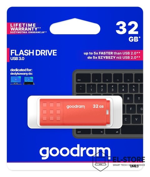 GoodRam Pendrive GoodRam UME3 UME3-0320O0R11 (32GB; USB 3.0; kolor pomarańczowy)