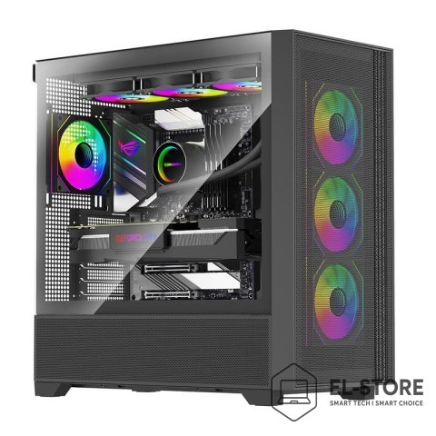XILENCE Xilence Xilent Flux Midi Tower Czarny