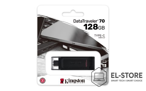 Kingston KINGSTON FLASH 128GB USB-C 3.2 Gen1 DataTraveler 70