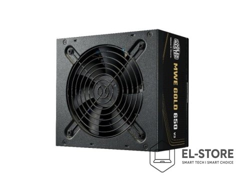 No name CoolerMaster Zasilacz MWE 650W V3 NM FR Gold