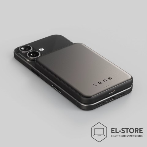 No name ZENS ZEPP11B/00 bank mocy 10000 mAh Bezprzewodowe ładowanie Czarny