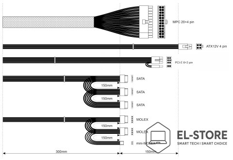 Akyga Zasilacz Akyga AK-B1-500 (500 W; Pasywne; 120 mm)