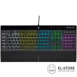 Corsair Corsair K55 RGB PRO klawiatura Gaming USB QWERTZ Niemiecki Czarny