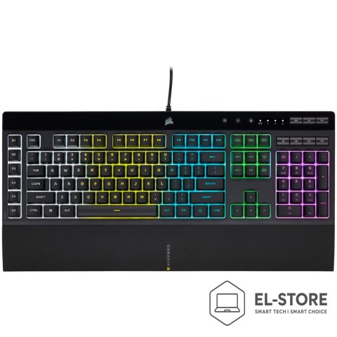 Corsair Corsair K55 RGB PRO klawiatura Gaming USB QWERTZ Niemiecki Czarny