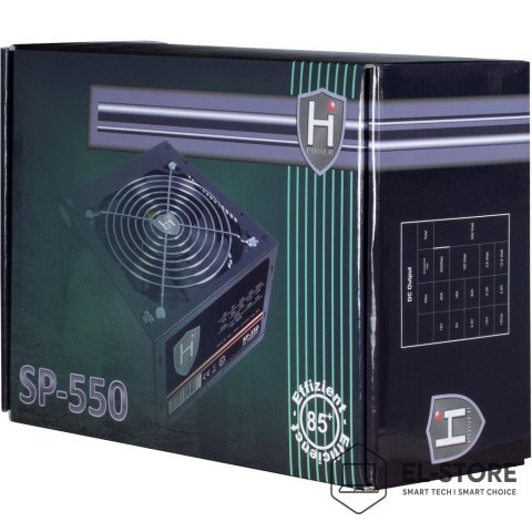 Inter-Tech Inter-Tech HIPOWER SP-550 moduł zasilaczy 550 W 20+4 pin ATX ATX Czarny