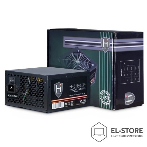 Inter-Tech Inter-Tech HIPOWER SP-550 moduł zasilaczy 550 W 20+4 pin ATX ATX Czarny