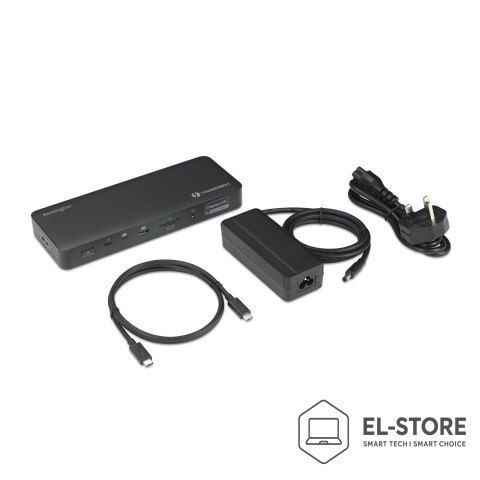 Kensington Kensington SD5920T EQ - Stacja dokująca - do laptopa - USB4 / Thunderbolt 4 - 2 x HDMI, 3 x DP, 2 x Thunderbolt 4 - 1GbE, 2.5GbE