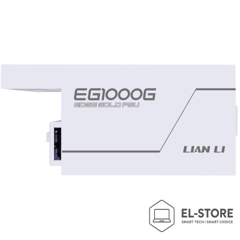 LIAN LI Zasilacz Lian Li EDGE GOLD 1000 80 PLUS Gold Netzteil, PCIe 5.1, ATX 3.1 - 1.000 Watt, weiß, inkl. USB-Hub