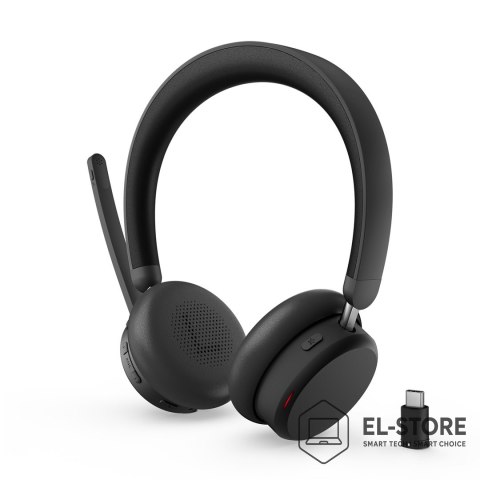 Lenovo Lenovo 6550 Zestaw słuchawkowy Bezprzewodowy Opaska na głowę Biuro/centrum telefoniczne USB Type-C Bluetooth Czarny
