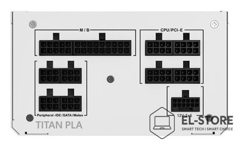 Montech Zasilacz Montech Titan PLA 750W - 80 PLUS & Cybenetics Platinum, modularny, PCIe 5.1 - 750 Watt