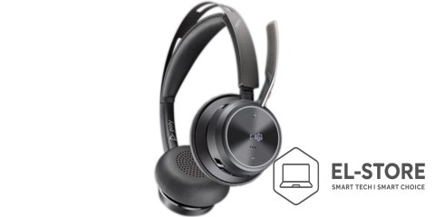 POLY Słuchawki Poly Voyager Focus 2-M USB-C-C Headset USB-C/A Adapter Charging Stand No localization Retail Packaging