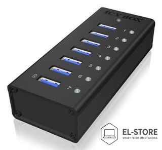 RAIDSONIC ICY BOX IB-AC618 USB 3.2 Gen 1 (3.1 Gen 1) Type-B 5000 Mbit/s Czarny