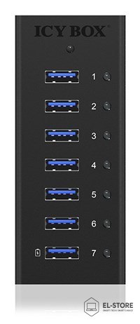 RAIDSONIC ICY BOX IB-AC618 USB 3.2 Gen 1 (3.1 Gen 1) Type-B 5000 Mbit/s Czarny