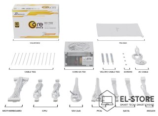 Seasonic Obudowa ATX z zasilaczem 750W White Core GX 750 marki Seasonic
