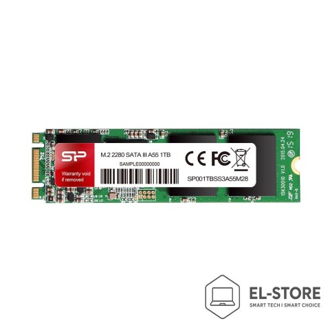 Silicon Power Dysk SSD Silicon Power Ace A55 1TB M.2 SATA III 560/530 MB/s (SP001TBSS3A55M28)