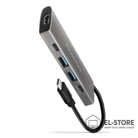 AXAGON AXAGON HMC-5G21 USB-HUB 2x USB-A + 2x USB-C + HDMI 4K/30Hz, USB-C 3,1 - 13cm