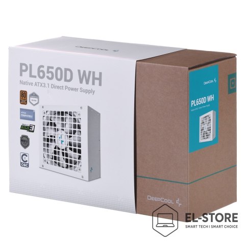 DEEPCOOL Zasilacz Deepcool PL650D WH  650W Bronze white