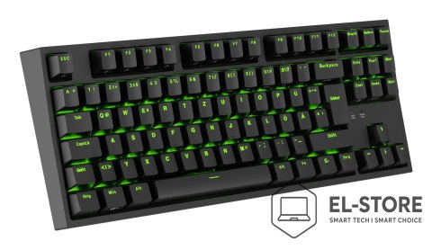 GENESIS GENESIS Thor 404 TKL klawiatura Gaming USB QWERTZ Niemiecki Czarny