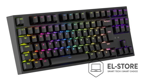 GENESIS GENESIS Thor 404 TKL klawiatura Gaming USB QWERTZ Niemiecki Czarny