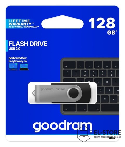 GoodRam Pendrive GoodRam Twister UTS2-1280K0R11 (128GB; USB 2.0; kolor czarny)