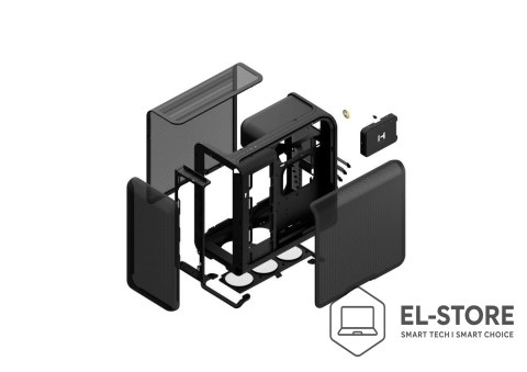 Hyte HYTE X50 AIR MID TOWER CASE PITCH BLACK