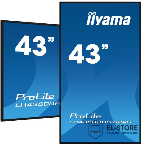 IIYAMA Monitor Iiyama 43 LH4360UHS-B2AG HDMI USB - 107.9 cm - 42.5"