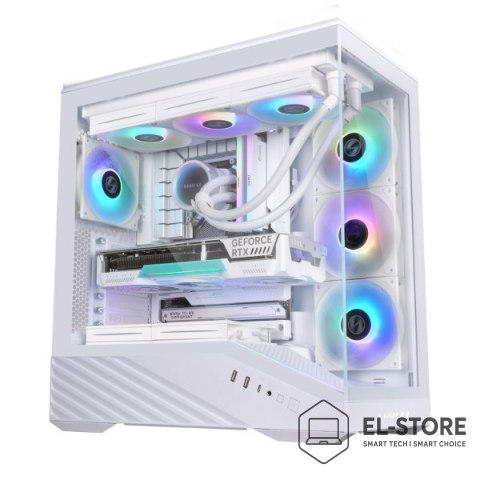LIAN LI Obudowa PC Lian Li Vector V100, Midi-Tower, ATX, RGB, Szkło Hartowane - Białe