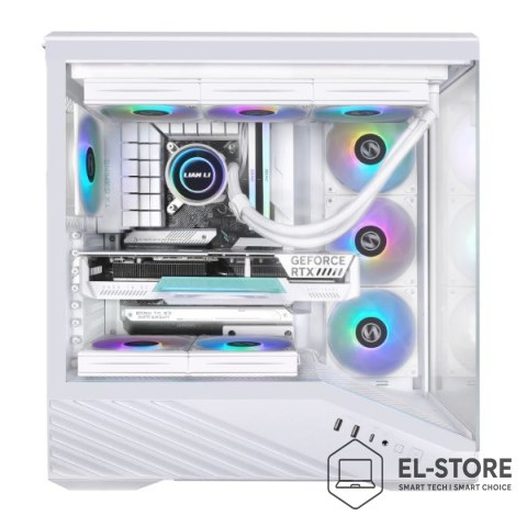 LIAN LI Obudowa PC Lian Li Vector V100, Midi-Tower, ATX, RGB, Szkło Hartowane - Białe