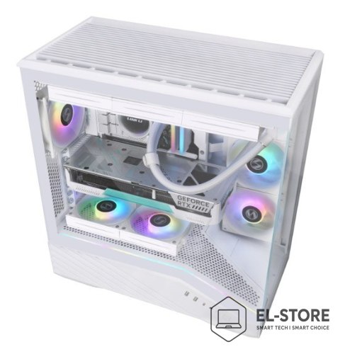LIAN LI Obudowa PC Lian Li Vector V100, Midi-Tower, ATX, RGB, Szkło Hartowane - Białe