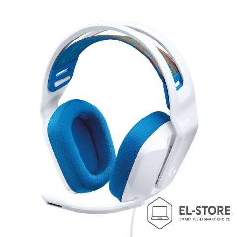 Logitech Słuchawki gamingowe przewodowe G335 białe EMEA