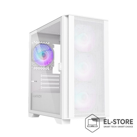 Montech Montech AIR 100 ARGB, Micro-ATX, szkło hartowane - białe
