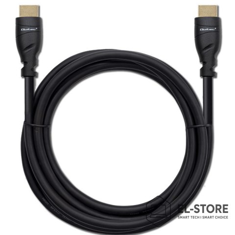 Qoltec QOLTEC KABEL HDMI V2.1 ULTRA HIGH SPEED 8K | 60HZ | 26AWG | GOLD