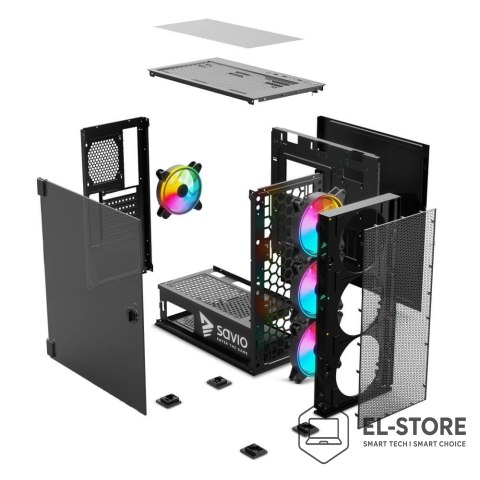 SAVIO SAVIO OBUDOWA PC RAPTOR X1 ARGB SAVGC-RAPTORX1