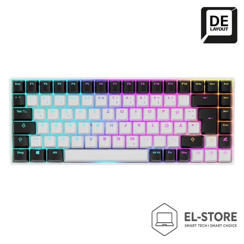 Sharkoon Klawiatura gamingowa Sharkoon SKILLER SGK50 S3 USB QWERTZ Niemiecki Biała