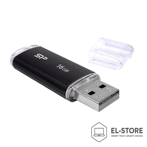 Silicon Power Pendrive Silicon Power Ultima U02 16GB USB 2.0 kolor czarny (SP016GBUF2U02V1K)