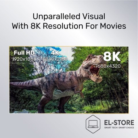 UNITEK UNITEK KABEL HDMI 2.1, 8K 60HZ, 4K 120HZ, 5M,C140W