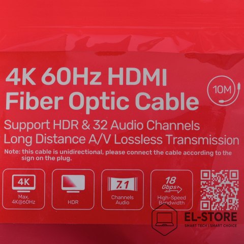UNITEK UNITEK KABEL OPTYCZNY HDMI 2.0 Active Optical Cable 4K 60HZ 10M