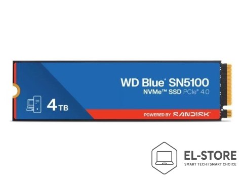WD Western Digital WD Blue SN5100 4 TB M.2 PCI Express 4.0 NVMe QLC 3D NAND