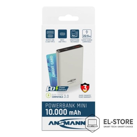 ANSMANN Ansmann 1700-0156 bank mocy Litowo-jonowa (Li-Ion) 10000 mAh Biały
