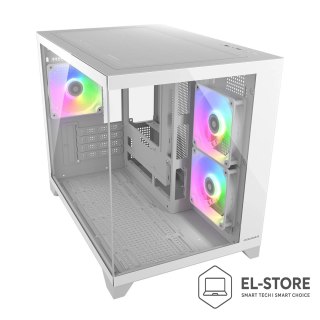 COUGAR COUGAR CGR-2QA6W-RGB Mini Tower Biały