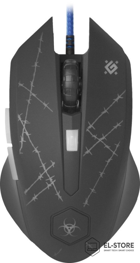 Defender DEFENDER MYSZ PRZEWODOWA FORCED GM-020L 800/1800/2400/3200 DPI 6P + PODKŁADKA + GRA 52020