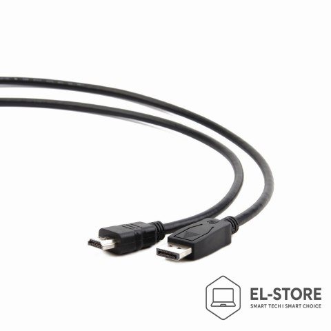 GEMBIRD Kabel GEMBIRD CC-DP-HDMI-1M (DisplayPort - MHDMI M - 1m; kolor czarny)