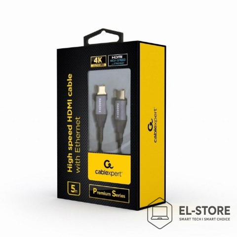 GEMBIRD Kabel GEMBIRD seria premium CCBP-HDMI-5M (HDMI M - HDMI M; 5m; kolor czarny)